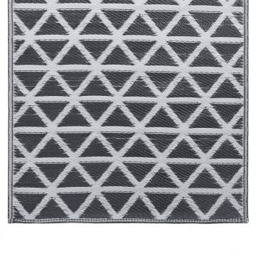 Stylish Outdoor Carpet Black 190x290 cm | Hipomarket