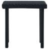 Black Poly Rattan Garden Tea Table - 40x40 cm | HipoMarket