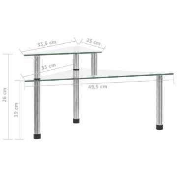 Kitchen Shelf Transparent - 49.5x35x19 cm Tempered Glass