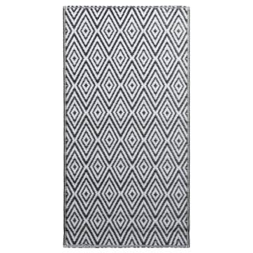 Trendy Outdoor Carpet White and Black 190x290 cm - HipoMarket