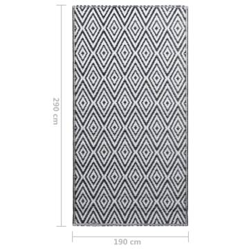 Trendy Outdoor Carpet White and Black 190x290 cm - HipoMarket