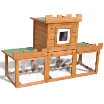 Outdoor Large Rabbit Hutch House - Cozy Pet Cage