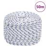 Boat Rope White 6 mm 50 m Polypropylene Colour white and blue Quantity in Package 1 Length 50 m Diameter 6 mm 