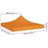 Orange Party Tent Roof 3x3m - Durable & Weather Resistant