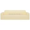 3-Seater Stretch Couch Slipcover - Cream Polyester Jersey