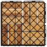 Decking Tiles 10 pcs Solid Wood Teak 30x30 cm | HipoMarket