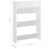 High Gloss White Wall Shoe Cabinets - 2 pcs | HipoMarket