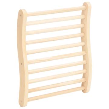 S-Shape Sauna Backrest | Solid Pine | Relax in Style