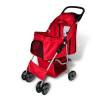 Folding Pet Stroller Dog/Cat Travel Carrier Red Colour red 