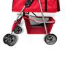 Folding Pet Stroller for Dogs & Cats - Red Travel Carrier