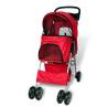 Folding Pet Stroller for Dogs & Cats - Red Travel Carrier