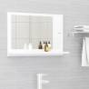 Bathroom Mirror White 60x10.5x37 cm Engineered Wood Colour white Size 60 x 10.5 x 37 cm Quantity in Package 1 