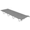 Camping Bed 180x60x19 cm Oxford Fabric and Steel Grey Colour grey Quantity in Package 1 