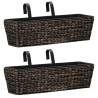 Garden Planters 2 pcs Water Hyacinth Brown Colour dark brown Quantity in Package 2 Number of pockets 1 