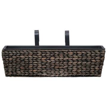 Garden Planters Set - 2 Pcs Water Hyacinth Brown | HipoMarket