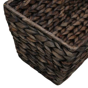 Garden Planters Set - 2 Pcs Water Hyacinth Brown | HipoMarket