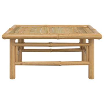 Elegant Bamboo Garden Table | 65x55x30 cm | Hipomarket UK