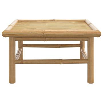 Elegant Bamboo Garden Table | 65x55x30 cm | Hipomarket UK