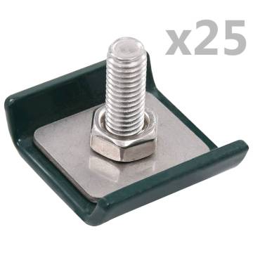 Grid Mat Connector 25 Sets Green - Durable & Rust Resistant