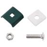 Grid Mat Connector 25 Sets Green - Durable & Rust Resistant