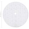 Luxury White Christmas Tree Skirt – 90 cm Faux Fur