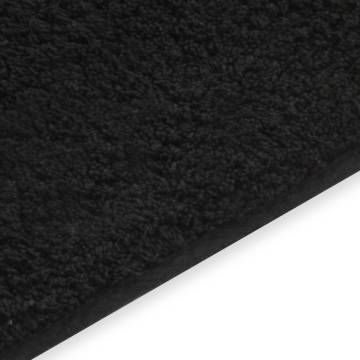 Bathroom Mat Set - 2 Pieces Fabric Anthracite | Hipo Market