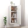 High Gloss White Hanging Wall Cabinet | 34.5x34x90 cm