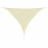 Sunshade Sail Oxford Fabric Triangular 5x5x5 m Cream Colour cream Size 5 x 5 x 5 m Quantity in Package 1 