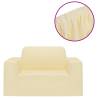 Stretch Couch Slipcover Cream Polyester Jersey | HipoMarket