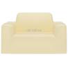 Stretch Couch Slipcover Cream Polyester Jersey | HipoMarket