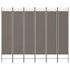 6-Panel Room Divider Anthracite 240x200 cm - Hipomarket