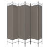 6-Panel Room Divider Anthracite 240x200 cm - Hipomarket