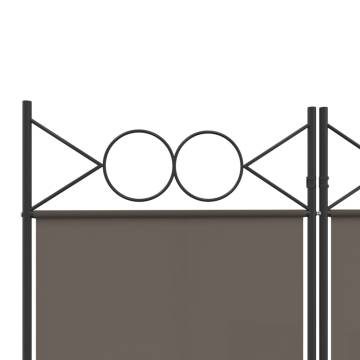 6-Panel Room Divider Anthracite 240x200 cm - Hipomarket