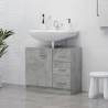 Sink Cabinet Concrete Grey 63x30x54 cm Engineered Wood Colour concrete grey Number of 1 Number of Pieces 