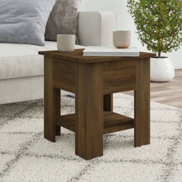 Stylish Brown Oak Coffee Table - 40x40x42 cm | HipoMarket