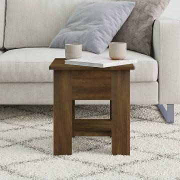 Stylish Brown Oak Coffee Table - 40x40x42 cm | HipoMarket