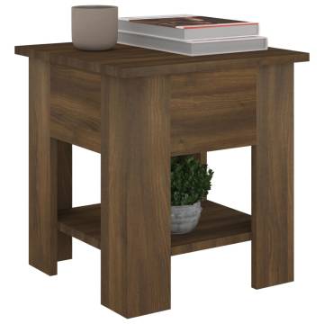 Stylish Brown Oak Coffee Table - 40x40x42 cm | HipoMarket