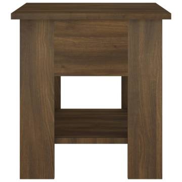 Stylish Brown Oak Coffee Table - 40x40x42 cm | HipoMarket