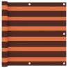 Balcony Screen Orange and Brown 90x400 cm Oxford Fabric Colour orange and brown Size 90 x 400 cm Quantity in Package 1 