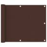 Balcony Screen Brown 75x300 cm Oxford Fabric Colour brown Size 75 x 300 cm Quantity in Package 1 