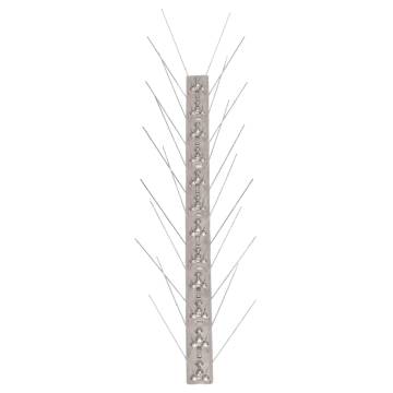 4-Row Stainless Steel Bird Spikes Set of 6 - 3m | Hipomarket