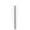 4-Row Stainless Steel Bird Spikes Set of 6 - 3m | Hipomarket