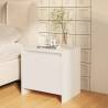 Bedside Cabinet High Gloss White 45x34x44.5 cm Engineered Wood Colour high gloss white Quantity in Package 1 