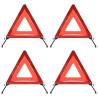 Traffic Warning Triangles - 4 Pcs Red | Safe & Reliable