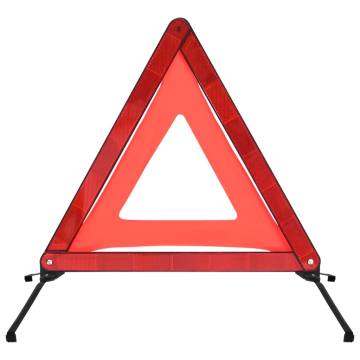 Traffic Warning Triangles - 4 Pcs Red | Safe & Reliable