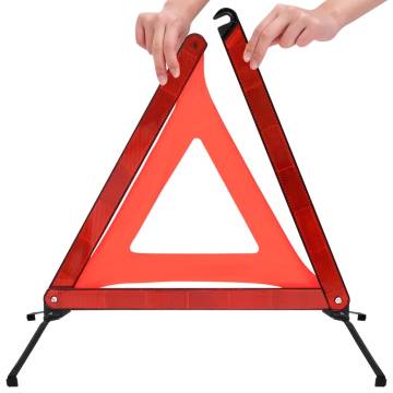 Traffic Warning Triangles - 4 Pcs Red | Safe & Reliable