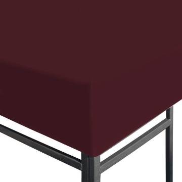 Gazebo Top Cover 310 g/m² 3x3 m Bordeaux | Hipomarket UK