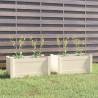 Garden Planters 2 pcs White 60x31x31 cm Solid Pinewood Colour white Quantity in Package 2 