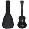 Soprano Ukulele Set with Bag for Kids Black 21" Colour black Size 21" 