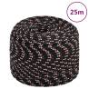 Boat Rope Black 6 mm 25 m Polypropylene Colour black and red Quantity in Package 1 Length 25 m Diameter 6 mm 